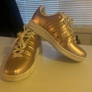 Metallic Rose Gold K Swiss Women shoes Size 7